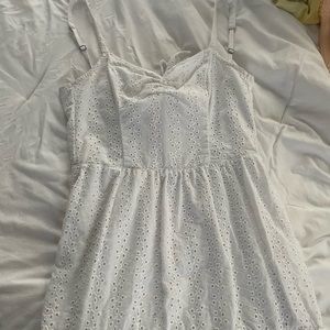 White dress W/ Flowers